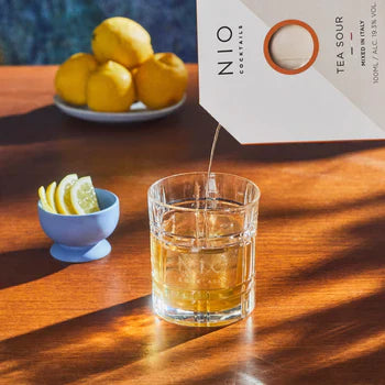 nio cocktails tea sour poured